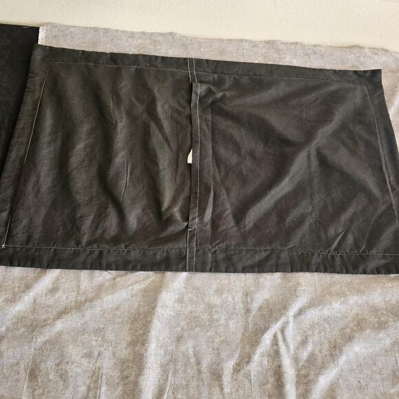 Western Style Black Hand Sewed Vintage Pillowcase Custom Made - Picture 3 of 3